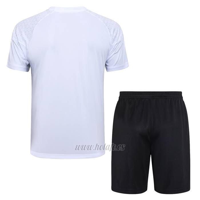 Chandal del AC Milan Manga Corta 2023-2024 Blanco - Pantalon Corto